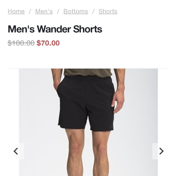 The North Face black Wander shorts, mens XXL new with tags - Picture 6 of 11